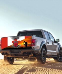 remembrance day lest we forget canadian truck tailgate decal sticker wrap trl1374td 5089