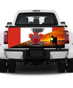 remembrance day lest we forget canadian truck tailgate decal sticker wrap trl1374td 7038
