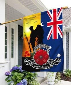 Remembrance Flag In Honor Of Sacrifice - Lest We Forget DDH2824Fv4