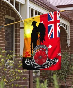 Remembrance Flag In Honor Of Sacrifice - Lest We Forget DDH2824Fv6