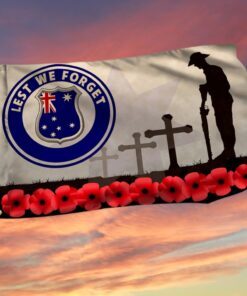 remembrance flag lest we forget remembrance poppy grommet flag trn1559gf 4017