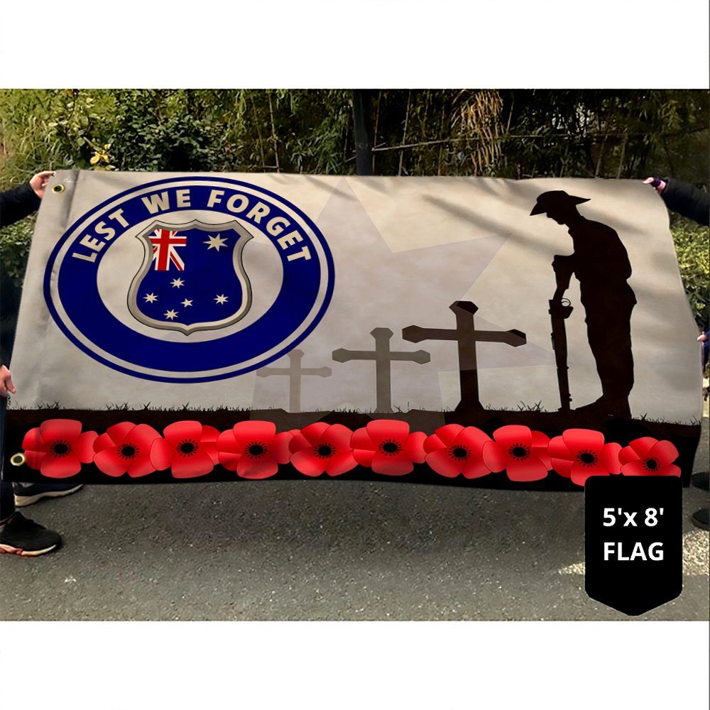 Remembrance Flag Lest We Forget Remembrance Poppy Grommet Flag TRN1559GF - Image 4
