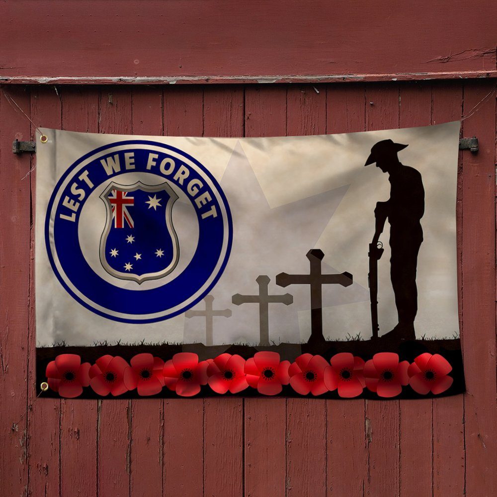 Remembrance Flag Lest We Forget Remembrance Poppy Grommet Flag TRN1559GF - Image 3