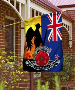Remembrance New Zealand Flag Poppy In Honor Of Sacrifice - Lest We Forget DDH2824Fv11