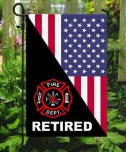 retired firefighter flag trl1073f 8338