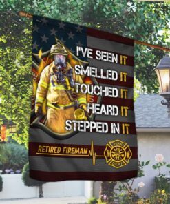retired fireman flag heard it stepped in it mlh1956f 1121