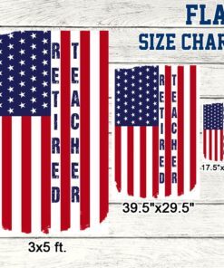 retired teacher american flag bnn325f 3994