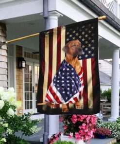 rhodesian ridgeback american patriot flag 2196
