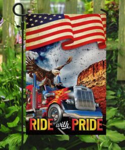 ride with pride truck driver flag 5455