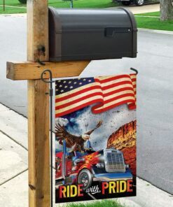 ride with pride truck driver flag 6501
