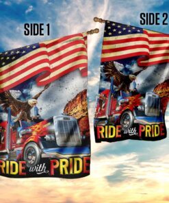 ride with pride truck driver flag 6905