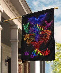 Rise From Your Ashes Phoenix LGBT Flag