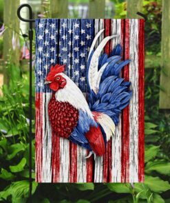 rooster american us flag 2124