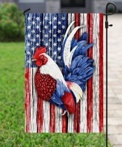 rooster american us flag 2397