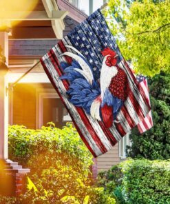 rooster american us flag 8666