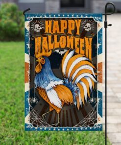 rooster halloween flag 3218