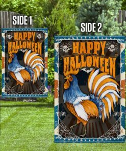 rooster halloween flag 3976