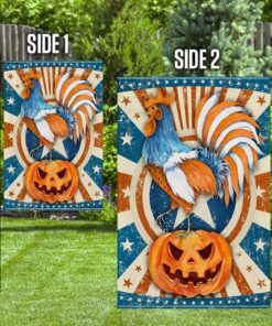 rooster halloween flag 4312