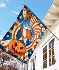 rooster halloween flag 6896