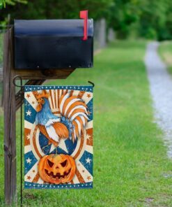 rooster halloween flag 7255