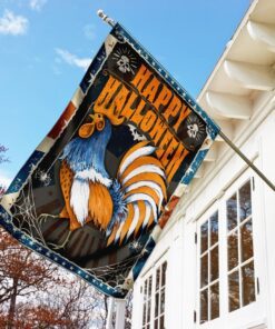 rooster halloween flag 7765