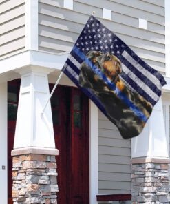 rottweiler. the thin blue line flag 3972