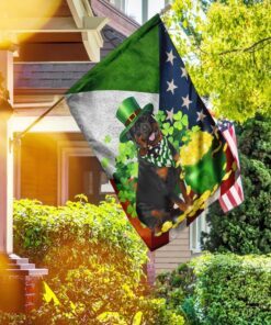 rottweiler happy st. patrick day flag 5851