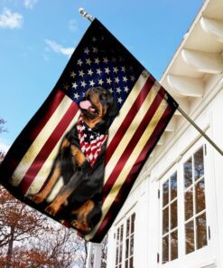 rottweiler american flag 8074