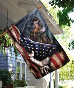 rottweiler american u.s. flag 1100