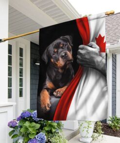 Rottweiler Dog Lover Canadian Flag TRL1295F