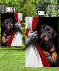 rottweiler dog lover canadian flag trl1295f 8617