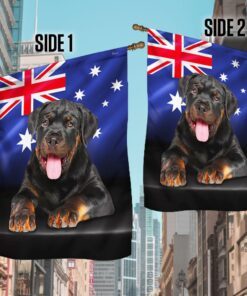 rottweiler dog on australian flag qnn576fv2 6440