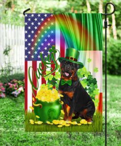 rottweiler flag irish lucky dog dbd3132fv2 6114