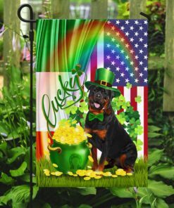rottweiler flag irish lucky dog dbd3132fv2 6992