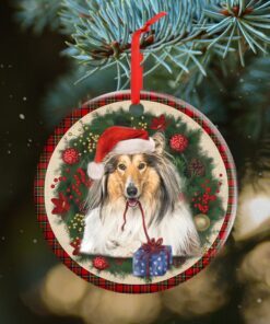 Rough Collie Ornament Dog Lover Christmas Ornament QTR321Ov8