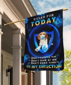 Rules For Today Beagle Flag