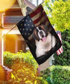 saint bernard american flag 2746