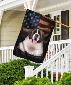 saint bernard american flag 7690