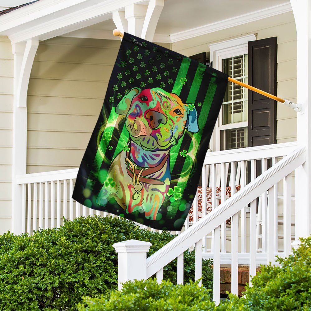 Saint Patrick's Day American Pit Bull Terrier Flag