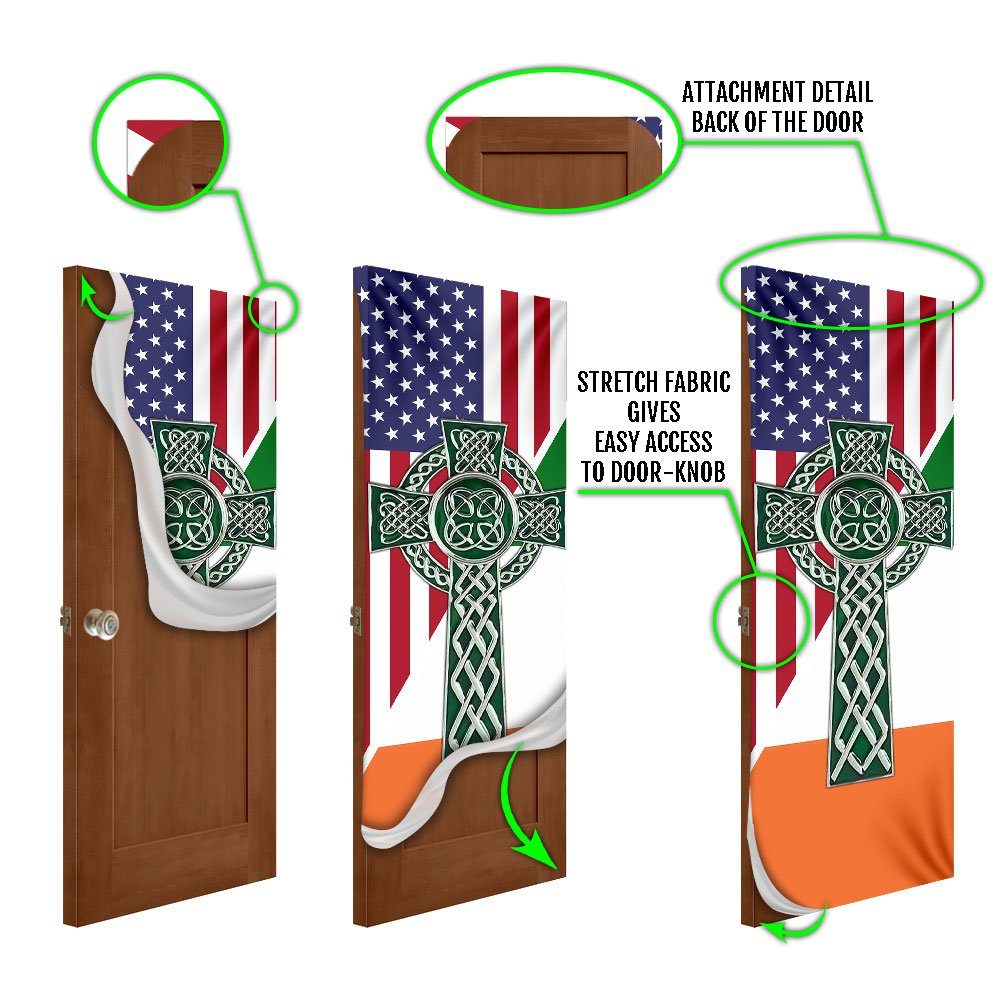 Saint Patrick's Day Door Cover, Celtic Irish Ireland QNK543D - Image 5
