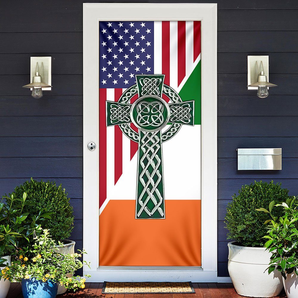 Saint Patrick's Day Door Cover, Celtic Irish Ireland QNK543D - Image 2