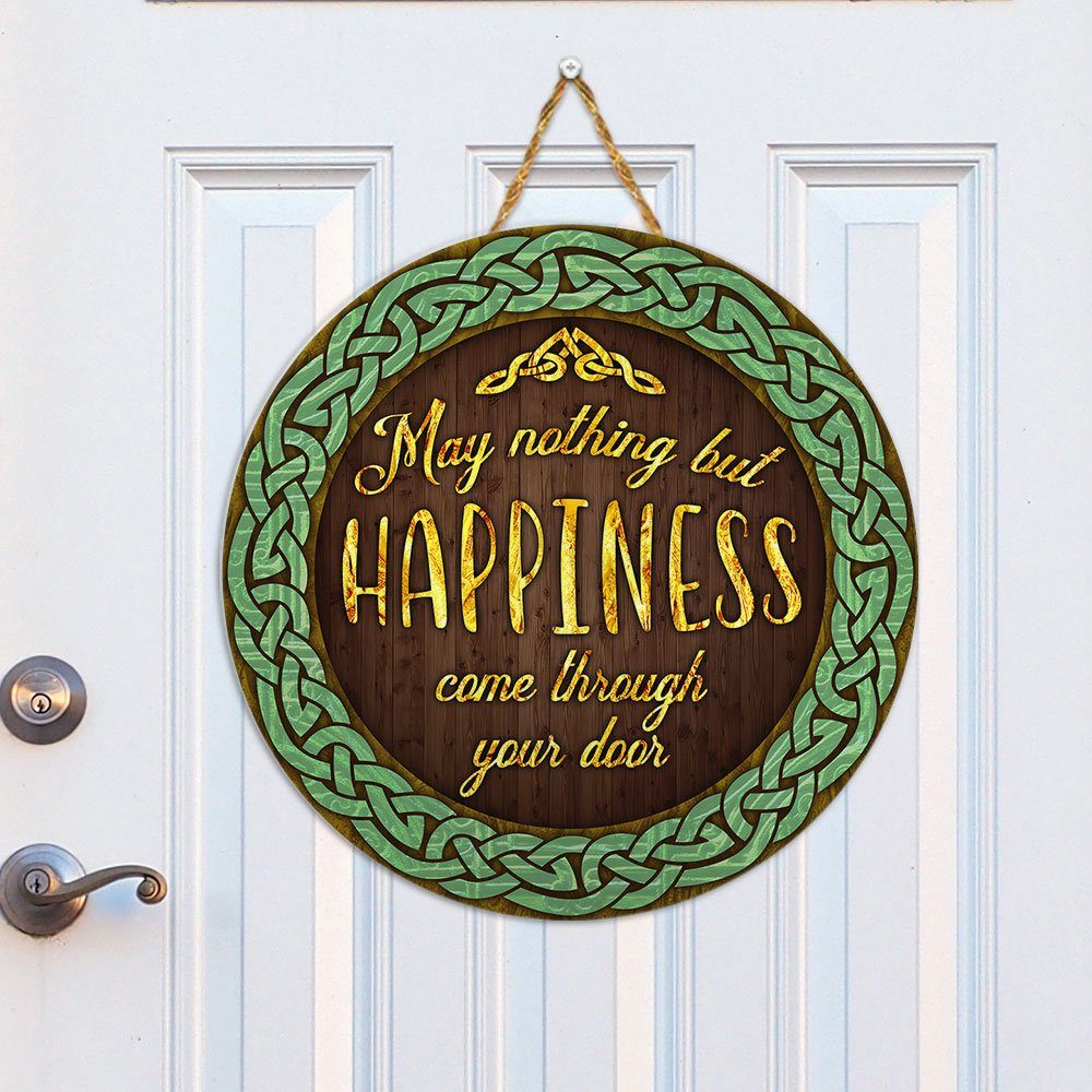Saint Patrick's Day Irish Wooden Door Sign QNK1040WD