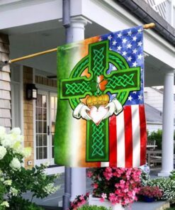 saint patricks day irish american celtic cross flag 1483