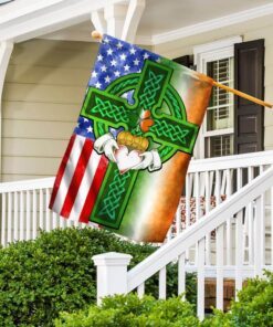 saint patricks day irish american celtic cross flag 6318