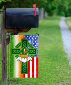 saint patricks day irish american celtic cross flag 8442