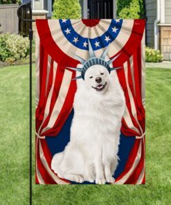 samoyed flag happy independence day for 4th of july bnn118fv6 1837