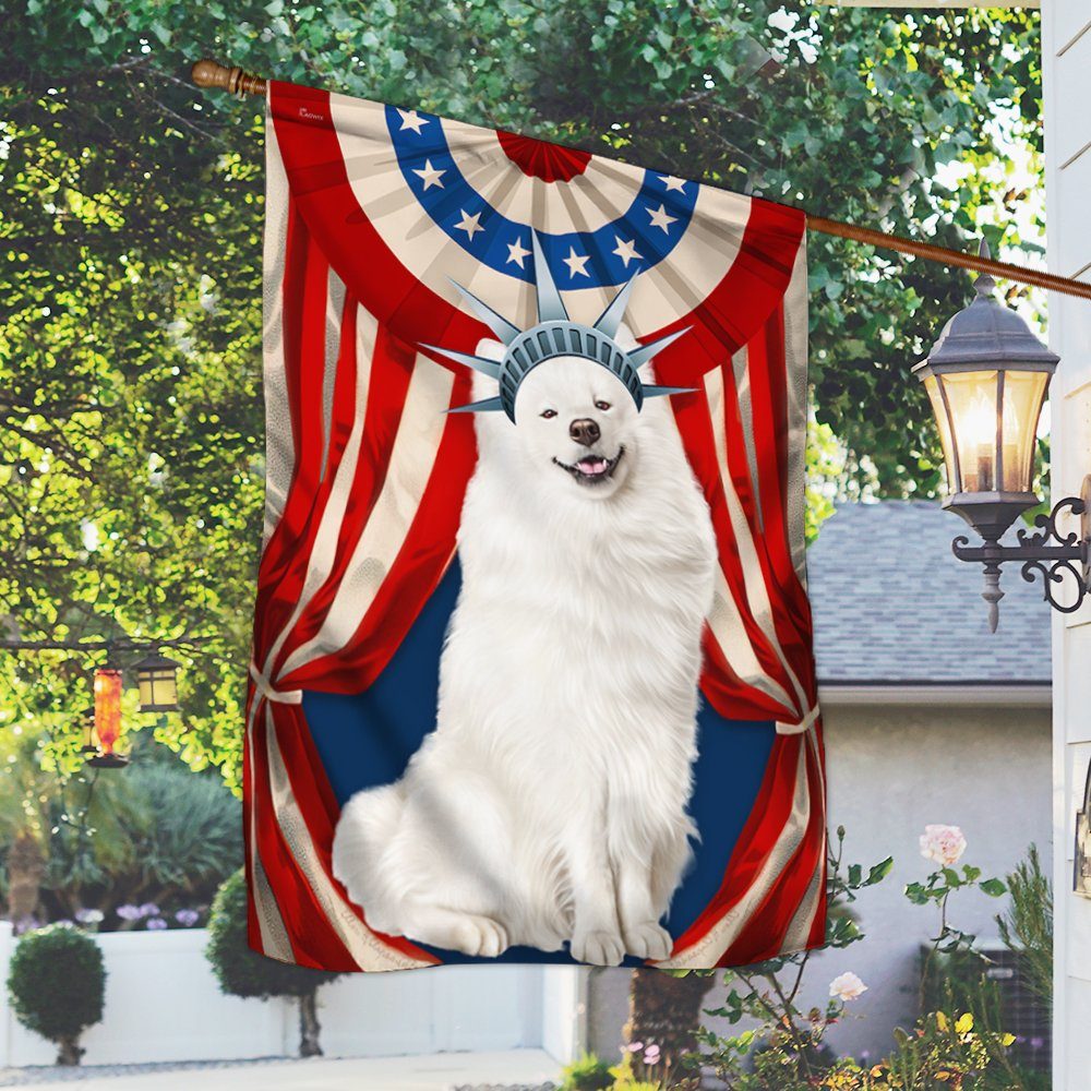 Samoyed Flag Happy Independence Day For 4th Of July BNN118Fv6 - Image 2