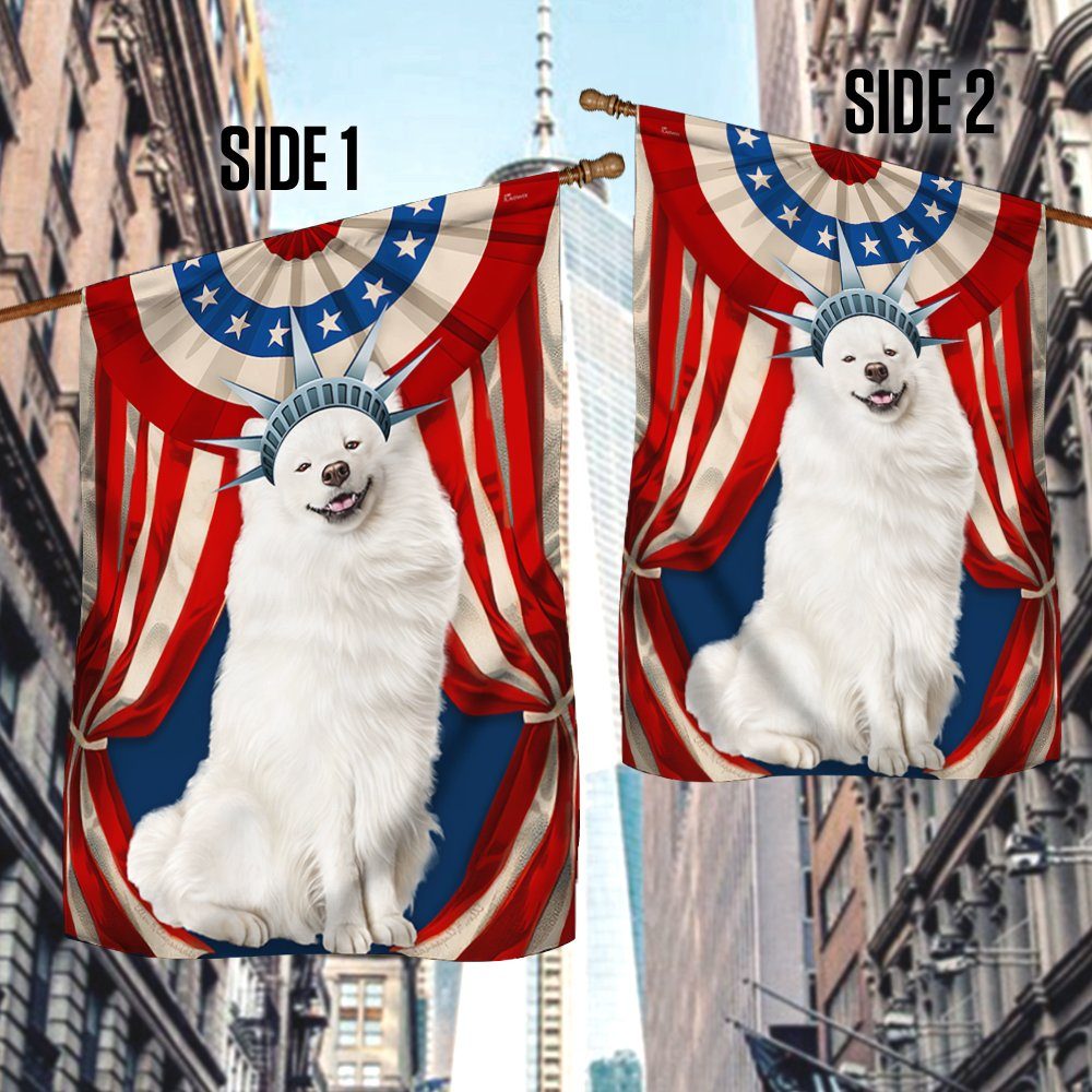 Samoyed Flag Happy Independence Day For 4th Of July BNN118Fv6 - Image 3