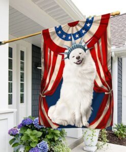 Samoyed Flag Happy Independence Day For 4th Of July BNN118Fv6