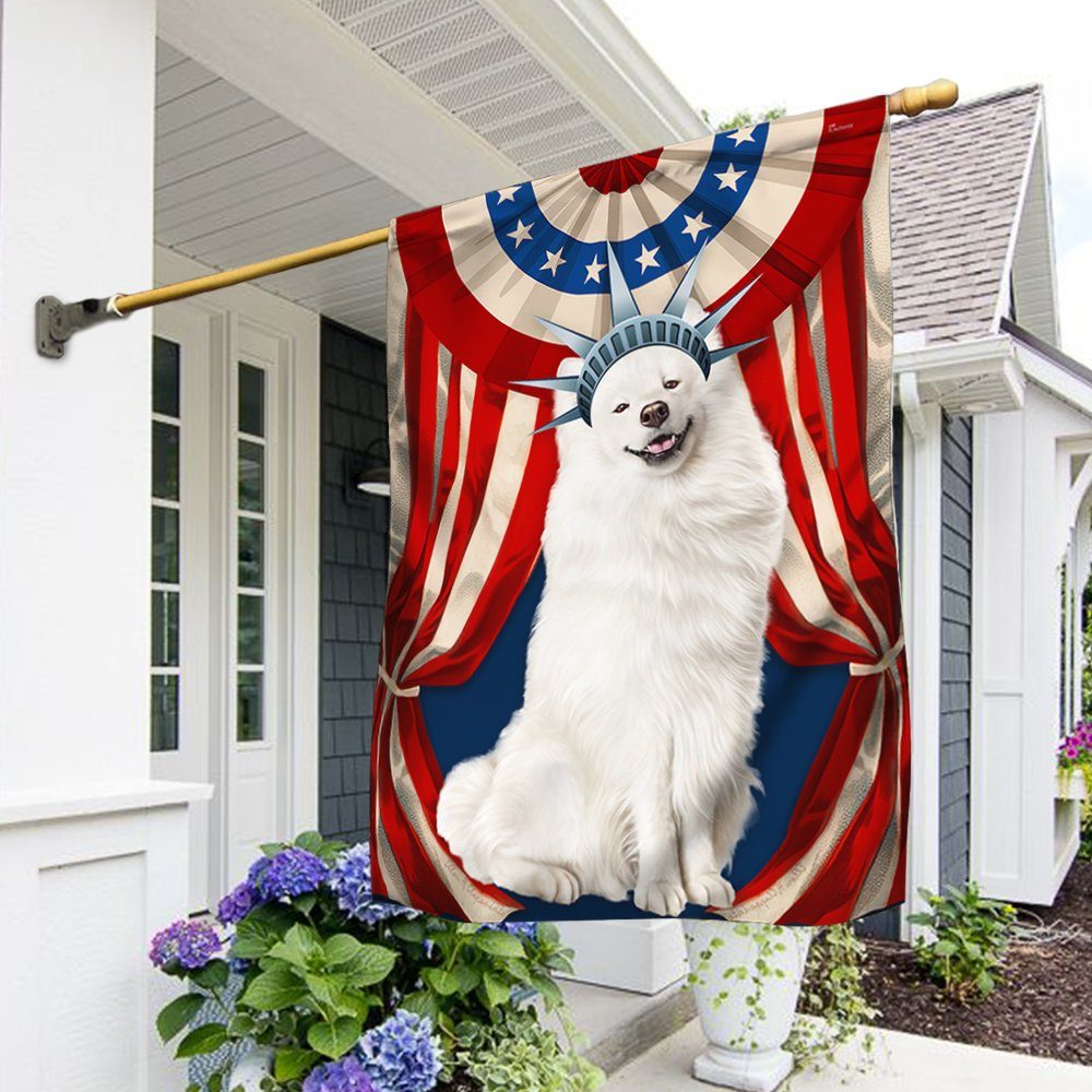 Samoyed Flag Happy Independence Day For 4th Of July BNN118Fv6